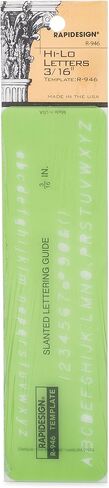 Rapidesign Large Lettering Aid Template, 1 Each (R924) in Saudi Arabia