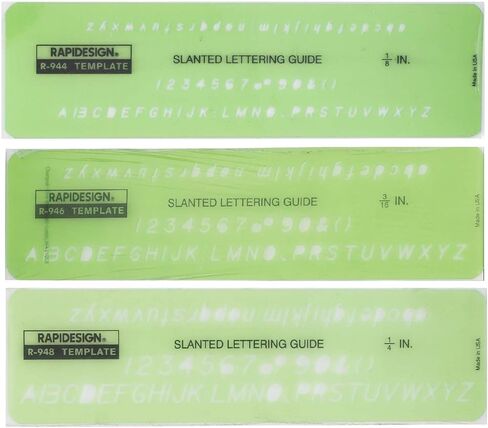 Rapidesign Large Lettering Aid Template, 1 Each (R924) in Saudi Arabia