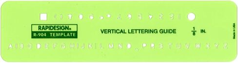 Rapidesign Large Lettering Aid Template, 1 Each (R924) in Saudi Arabia
