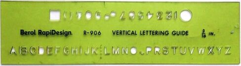 Rapidesign Large Lettering Aid Template, 1 Each (R924) in Saudi Arabia