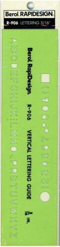 Rapidesign Large Lettering Aid Template, 1 Each (R924) in Saudi Arabia