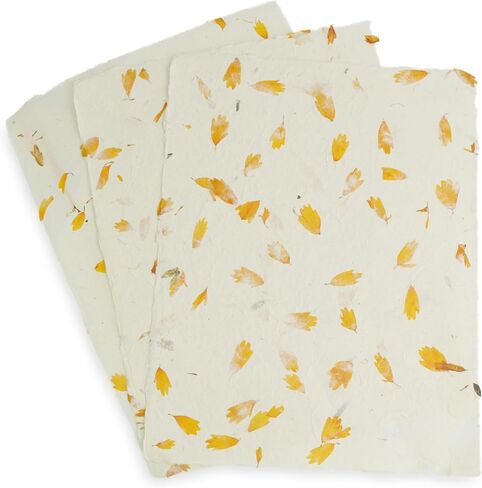 ورق طباعة Lokta بالليزر ونفث الحبر مصنوع يدويًا مع حافة Deckle مقاس 8.5 × 11 بوصة ورق طباعة متخصص ديكور عتيق (100 ورقة، طبيعي) in Saudi Arabia