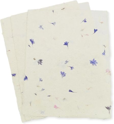 ورق طباعة Lokta بالليزر ونفث الحبر مصنوع يدويًا مع حافة Deckle مقاس 8.5 × 11 بوصة ورق طباعة متخصص ديكور عتيق (100 ورقة، طبيعي) in Saudi Arabia