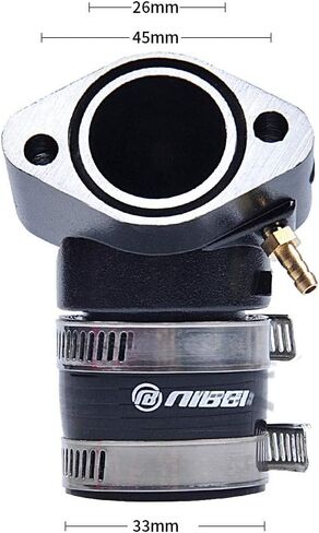 NIBBI Racing Parts Original Replacement High Performance Speed Modified Carburetor Kit PE26MM GY6 Curved Pipe Throttle Cable High Flow Air Filter 48MM Fit GY6 Engine Scooter 100CC 125CC 150CC in Kuwait