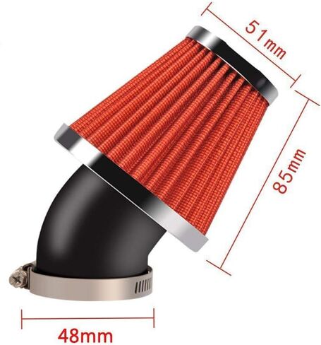 NIBBI Racing Parts Original Replacement High Performance Speed Modified Carburetor Kit PE26MM GY6 Curved Pipe Throttle Cable High Flow Air Filter 48MM Fit GY6 Engine Scooter 100CC 125CC 150CC in Kuwait