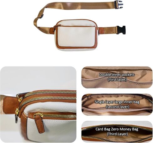 Kathylighting Belt Bag for Women Crossbody, Sling Bags Cross Body Bag Fanny Waist Packs Purses for Men, Adjustable Strap Small Chest Bag Front Sling Bags for Running Hiking Travelling Workout, Black in Saudi Arabia