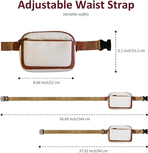 Kathylighting Belt Bag for Women Crossbody, Sling Bags Cross Body Bag Fanny Waist Packs Purses for Men, Adjustable Strap Small Chest Bag Front Sling Bags for Running Hiking Travelling Workout, Black in Saudi Arabia