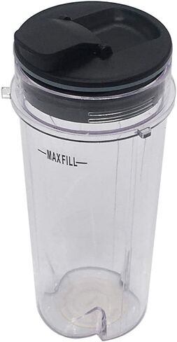 Joystar replacement 16-Ounce (16 oz.) Cup with spout Seal Lid with blade for Nutri Ninja blender：BL200 30/ BL201 30/BL201C 30/BL203QBK 30 /BL203OCN 30/ BL203QB 30 /BL203QY 30/BL204 30 in Saudi Arabia