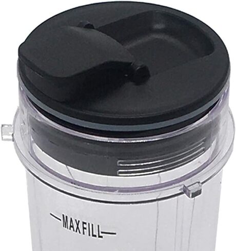 Joystar replacement 16-Ounce (16 oz.) Cup with spout Seal Lid with blade for Nutri Ninja blender：BL200 30/ BL201 30/BL201C 30/BL203QBK 30 /BL203OCN 30/ BL203QB 30 /BL203QY 30/BL204 30 in Saudi Arabia