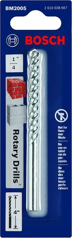 BOSCH BM2005 1/4-inch Fast Spiral Rotary Masonry Drill Bit for Brick and Block (1/4" X 2" X 4") in Saudi Arabia