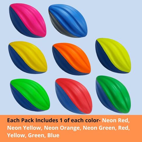 Macro Giant PU Foam Football, Spiral Football, 6 Inch, 5 Inch, Multi Colors, Kid Ball, Training Practice, Playground, Preschool, Parenting Activity in Saudi Arabia