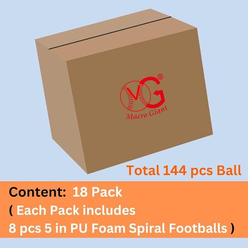 Macro Giant PU Foam Football, Spiral Football, 6 Inch, 5 Inch, Multi Colors, Kid Ball, Training Practice, Playground, Preschool, Parenting Activity in Saudi Arabia