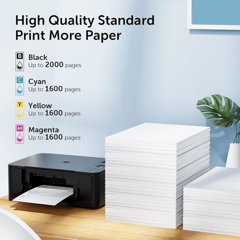 962XL Ink Cartridges Combo Pack Compatible for HP Ink 962XL Black and Color High Yield Work with HP OfficeJet Pro 9010 9012 9015 9020 9018 9025 9019Printers (4 Pack) in Saudi Arabia