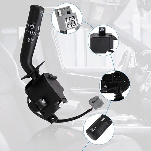 مفتاح إشارة الانعطاف متوافق مع 2005-2008 Ford F-150، 2006-2008 Lincoln Mark LT - استبدال 5L3Z-13K359-AAA 6L3Z-13K359-AA SW7388 6L3Z13K359AA CBS-1332 - رافعة ممسحة باهتة متعددة الوظائف in Kuwait