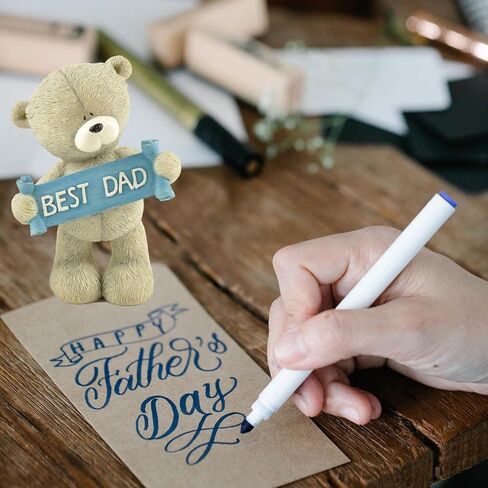 تمثال دب تيدي قابل للتجميع من إيناس - غلاف مثالي للكيك للأب، بطول 9.9 سم in Kuwait