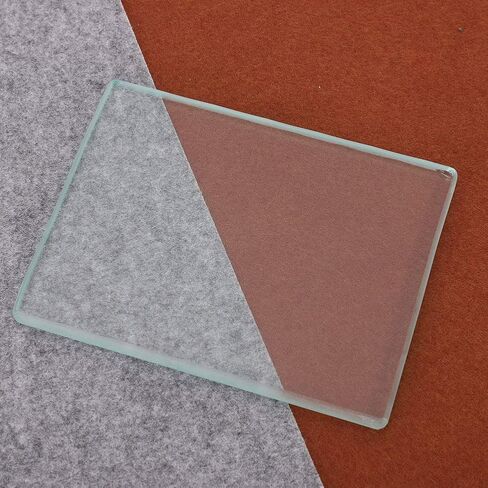 DIY Leather Craft Glass Slicker for Burnishing, Leather Polishing Tempered Glass Burnisher Slicker Plate Leather Craft Tools in Saudi Arabia