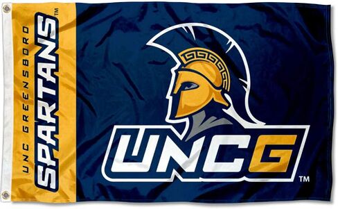 شركة College Flags & Banners Co. North Carolina Greensboro Spartans UNCG 3x5 علم القدم in Saudi Arabia