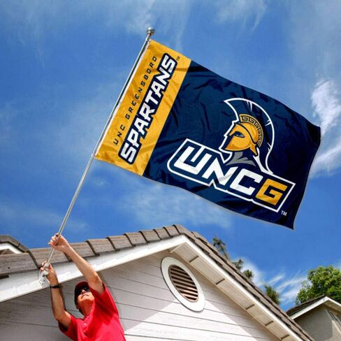 شركة College Flags & Banners Co. North Carolina Greensboro Spartans UNCG 3x5 علم القدم in Saudi Arabia