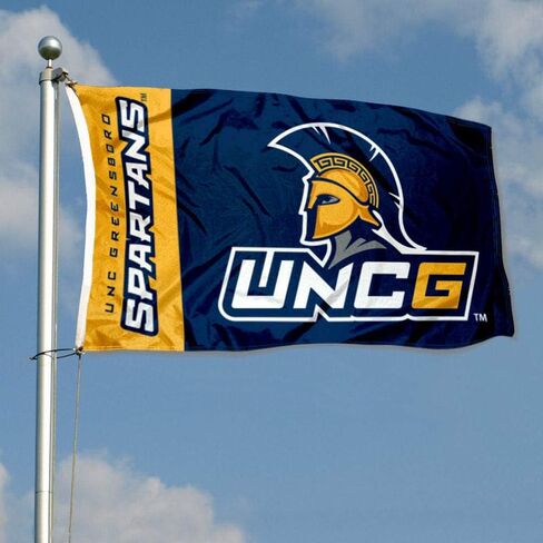 شركة College Flags & Banners Co. North Carolina Greensboro Spartans UNCG 3x5 علم القدم in Saudi Arabia