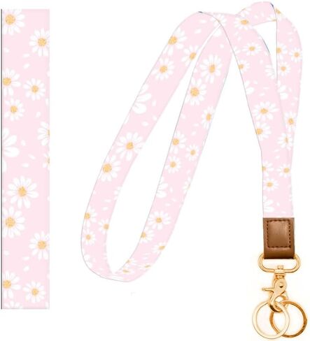 Lanyards for Keys, Durable Keychain Long Lanyard for Women Men, Cute Neck Lanyard for ID Badges Holder, Wallets, key in Kuwait