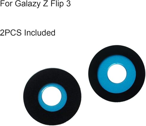 2PCS OEM Original Camera Glass Lens Replacement for Samsung Galaxy Z Flip 3 5G F7110 with Adhesive Preinstalled Includes Repair Toolkit and Installation Manual in Kuwait