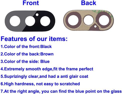 استبدال عدسة زجاجية للكاميرا الخلفية الأصلية من OEM لهاتف iPhone Xs وiPhone Xs Max مع لاصق مثبت مسبقًا مع مجموعة أدوات in Kuwait