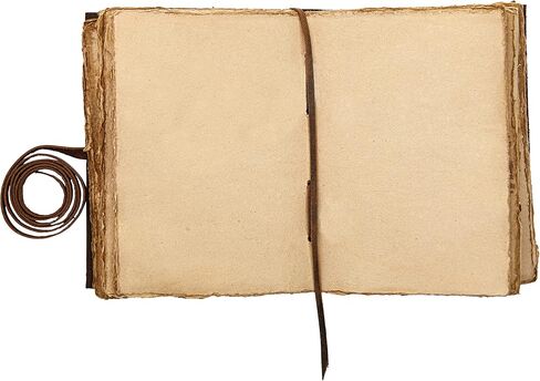 Vintage Leather Journal Notebook Antique Vintage Paper - Handmade Leather Bound Journal for Men Women Deckled Edge Paper Writing Drawing – Small Book of Shadows Brown Pocket Journal Diary Travel ELIZO in Saudi Arabia