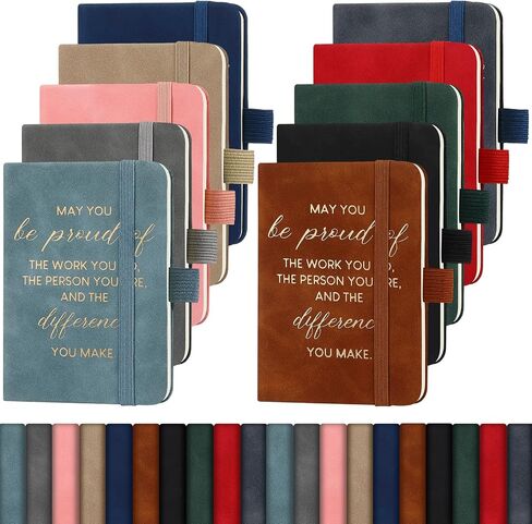 30 Pcs Thanks Gifts Employee Leather Notebooks for Appreciation Gifts Coworker Leaving Gifts A7 Inspirational Notebooks May You Proud of the Work You Do Chritmas Gifts for Team Coworker in Saudi Arabia