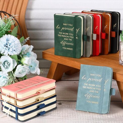 30 Pcs Thanks Gifts Employee Leather Notebooks for Appreciation Gifts Coworker Leaving Gifts A7 Inspirational Notebooks May You Proud of the Work You Do Chritmas Gifts for Team Coworker in Saudi Arabia