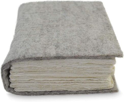 Kathmandu Valley Co. Nepali Yeti Tracker Journal, Writing Notebook with Handmade Lokta Paper, Vintage Office Notebook Made in The Himalayas of Nepal. (5x8 inch, Wool) in Saudi Arabia