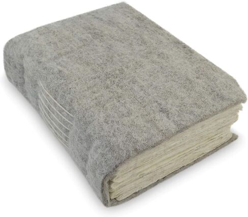 Kathmandu Valley Co. Nepali Yeti Tracker Journal, Writing Notebook with Handmade Lokta Paper, Vintage Office Notebook Made in The Himalayas of Nepal. (5x8 inch, Wool) in Saudi Arabia