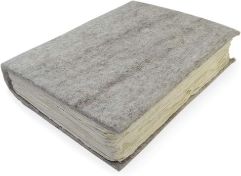 Kathmandu Valley Co. Nepali Yeti Tracker Journal, Writing Notebook with Handmade Lokta Paper, Vintage Office Notebook Made in The Himalayas of Nepal. (5x8 inch, Wool) in Saudi Arabia