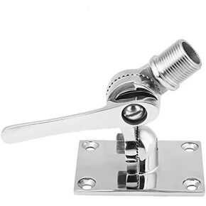 Marine Antenna Adjustable Base Mount for Boats - 316 Stainless Steel Antenna Mount