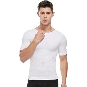 SLIMBELL Men's Compression Shirt Undershirt Slimming Tank Top Workout Vest Abs Abdomen Slim Body Shaper