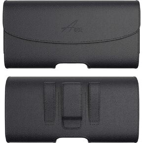 Agoz Case Cell Phone Belt Clip Holder for iPhone 15 Pro, 15, iPhone 14 Pro, 14, 13 Pro, 12 Pro, 11 Pro, iPhone SE 2022 2020, Rugged Holster (Fits w/Otterbox, Spigen, Battery Cover) 6.1" x 3.1" x 0.7"