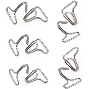 10Pcs Silver Hook Ring Bundle Strap Car Seat Cushion Hook for Ribbon Loop Belt Hanger Clip Style B Nickel,Fasteners