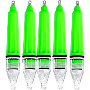 5pcs Fishing LED Underwater Light Super Waterproof Flashing Night Lamp Deep Drop Attractive Light Attracting Bait Lure 5 Colors 6.7inch