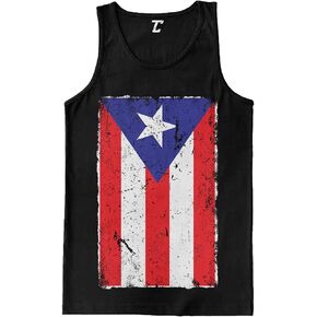 Distressed Puerto Rico Flag - Rican Latino Men's Tank Top