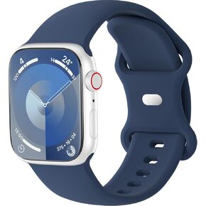 Extra Widened Silicone Bands Compatible with Apple Watch 38mm 40mm 41mm 42mm 44mm 45mm 49mm, Replacement Soft Waterproof Sport Strap Wristbands for iWatch Series 9/8/7/6/5/4/3/2/1 Ultra SE Women Men