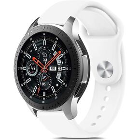 أساور Vancle لساعة Samsung Galaxy Watch 46 مم/أساور Gear S3 Frontier، وساعة Galaxy 3 أشرطة 45 مم/سوار كلاسيكي، حزام سوار رياضي من السيليكون الناعم 22 مم للرجال والنساء