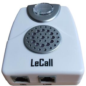 Telephone Ringer Amplifier Phone Ring Enhancer Adjustable Ringer Volume HI LO Switch with Flash Light TA002