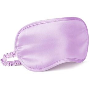 100% Mulberry Silk Sleep Mask, Lavender Silk Eye Cover for Sleeping, Pack of 1