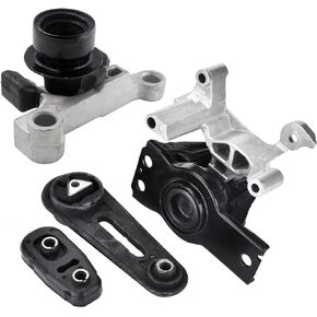 Engine Motor Transmission Mount Kits Compatible with Nissan Sentra 2.0L 2007-2012 4PCS Engine Trans Mount Replace A4318 A4345 A4348HY A4346