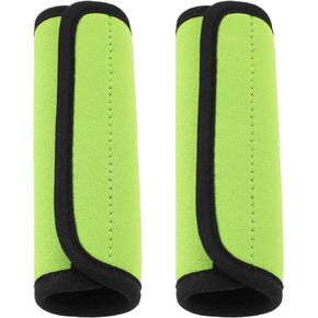 2 Pack Luggage Handle Wraps for Suitcase,Luggage Handle Covers Suitcase Handle Wraps Bag Handle Wrap Comfort Soft Handle Covers Identifier Luggage Makers Covers for Travel(Black) (Black)