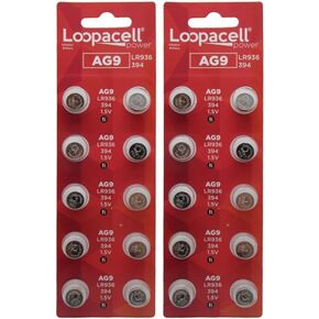 20 AG9 LR45 L936 1.5V Alkaline Button Cell Batteries