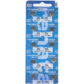 Renata 392 SR41W Batteries - 1.55V Silver Oxide 392 Watch Battery (10 Count)