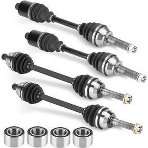 Front Rear CV Axle Drive Shaft & Bearings for Polaris Sportsman 450 570 X2 Touring Premium Forest 2015 2016 2017 2018 2019 2020 2021 Replacement for 1332931 1333275 ATV