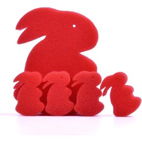 SUMAG 1 Set Sponge Rabbits Magic Props Appearing/Vanishing Magic Tricks Close Up Illusion Gimmick Props Comedy (1 Set)
