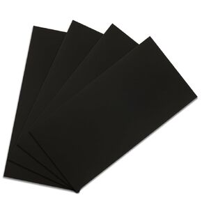 4 Pack 6 x 12 Inch Aluminum Sheet, 1mm Thick Black Laser Engraving Blanks, Anodized Aluminum Metal Plate for Crafting Printing