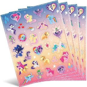 Unique Industries My Little Pony Sticker Sheets - Assorted Designs, 4 Pcs